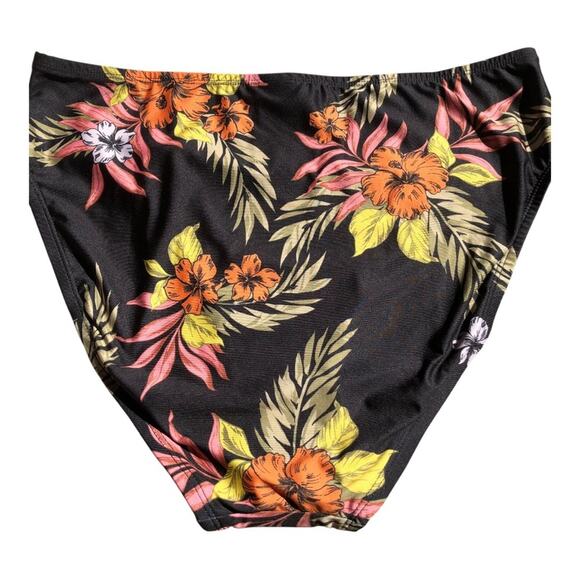 ModCloth NIP Hibiscus Palm Fronds Franky High-Waisted Bikini Bottom Extra Large - Picture 5 of 10